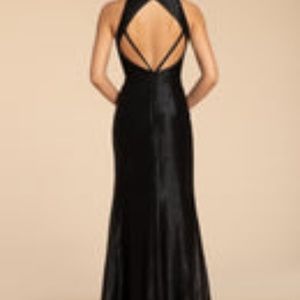 NWT Hayley Paige Occasions Women Black Bridesmaids Dress Size10 Style 5967